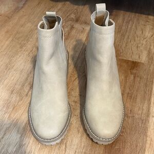 DV by Dolce Vita Cream Ankle Booties